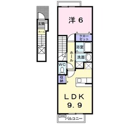 霞ケ浦駅 徒歩15分 2階の物件間取画像